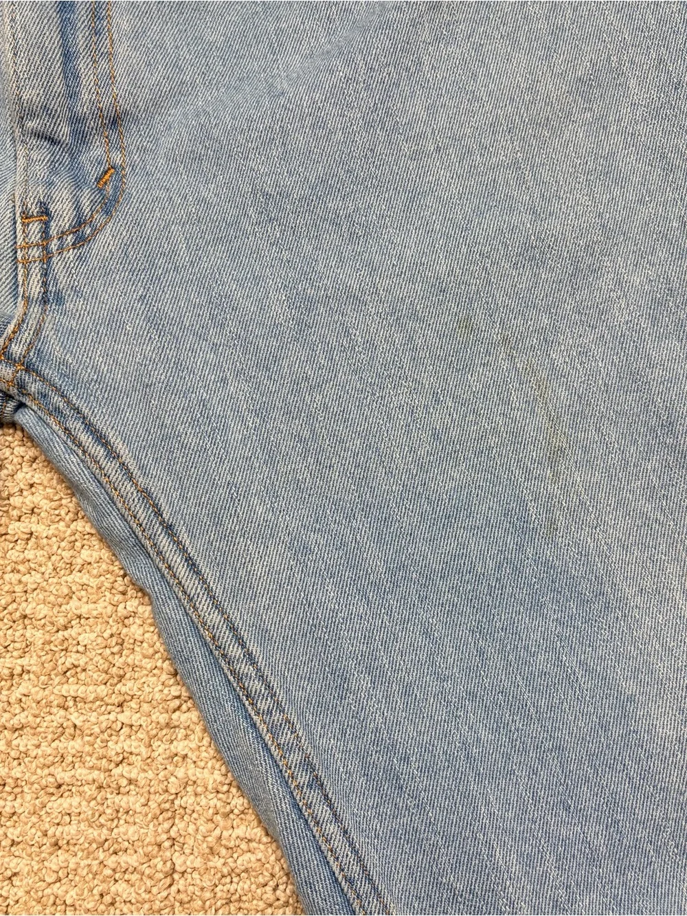 Vintage Y2K Levi's 505 Men's 36x32 Straight‎ Fit Jeans Light Wash Denim